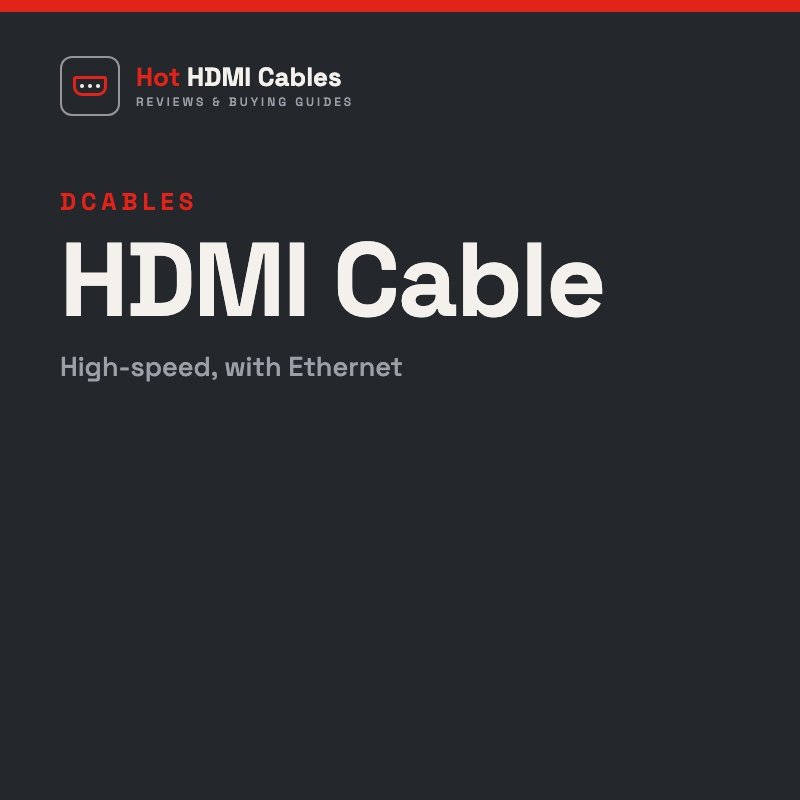 dCables HDMI Cable: High-speed, with Ethernet