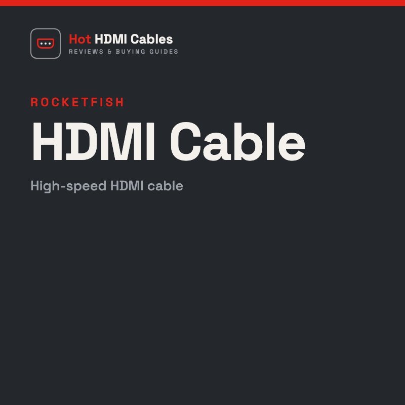 Rocketfish HDMI Cable: High-speed HDMI cable
