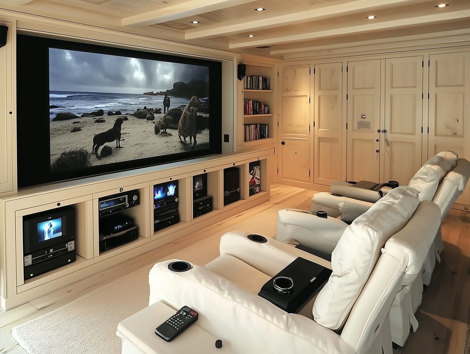 Home theater with HDMI-connected media center
