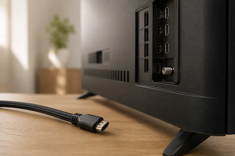 cable sitting next to test bed 4kTV